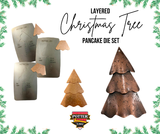 Picture of Pancake Die Bundle Layered Christmas Tree Ornament Set