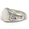 Picture of Sterling Silver Stamping Flowers Humpback Ring