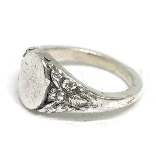 Picture of Sterling Silver Stamping The Bee Ring