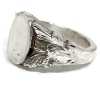 Picture of Sterling Silver Stamping Feather Detailed Ring