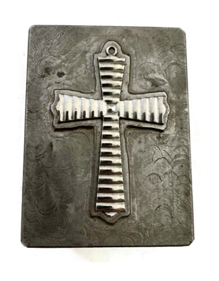 Picture of Impression Die Ribbed Cross Pendant