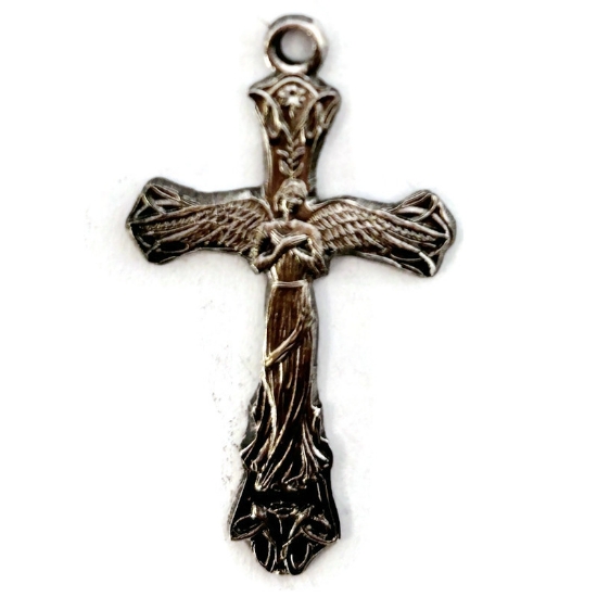 Picture of Sterling Silver Stamping Angel Cross