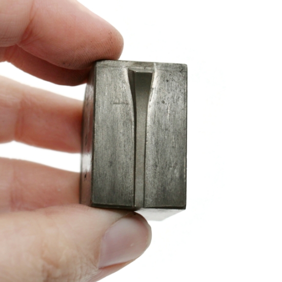 Picture of Impression Die Minimalist Geometric Ring Half