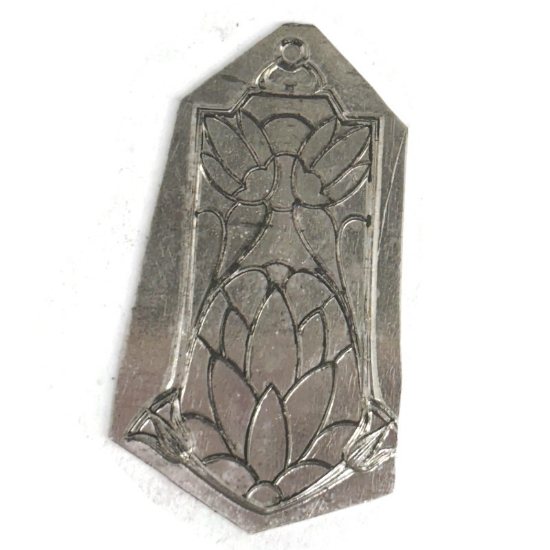 Picture of Fine Silver Stamping Art Nouveau Pendant