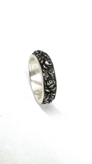 Picture of Rose bouquet sterling silver ring