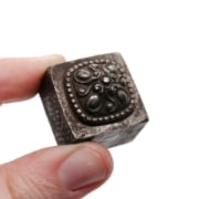 Picture of Impression Die Decorated Pyramid Bead