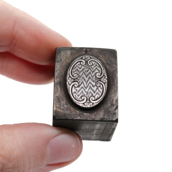 Picture of Impression Die Framed Zig-Zag Guilloche